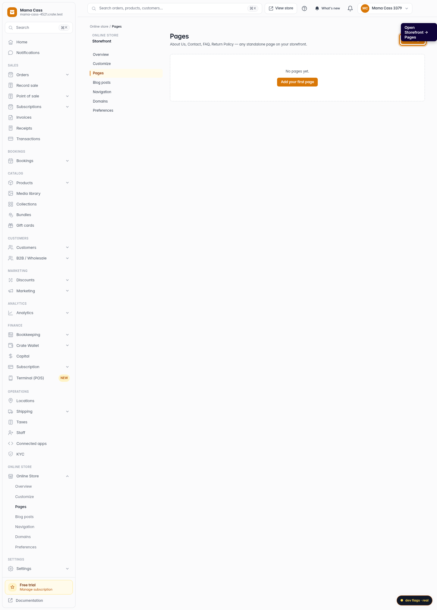 Create an About Us page: step 1 (web)