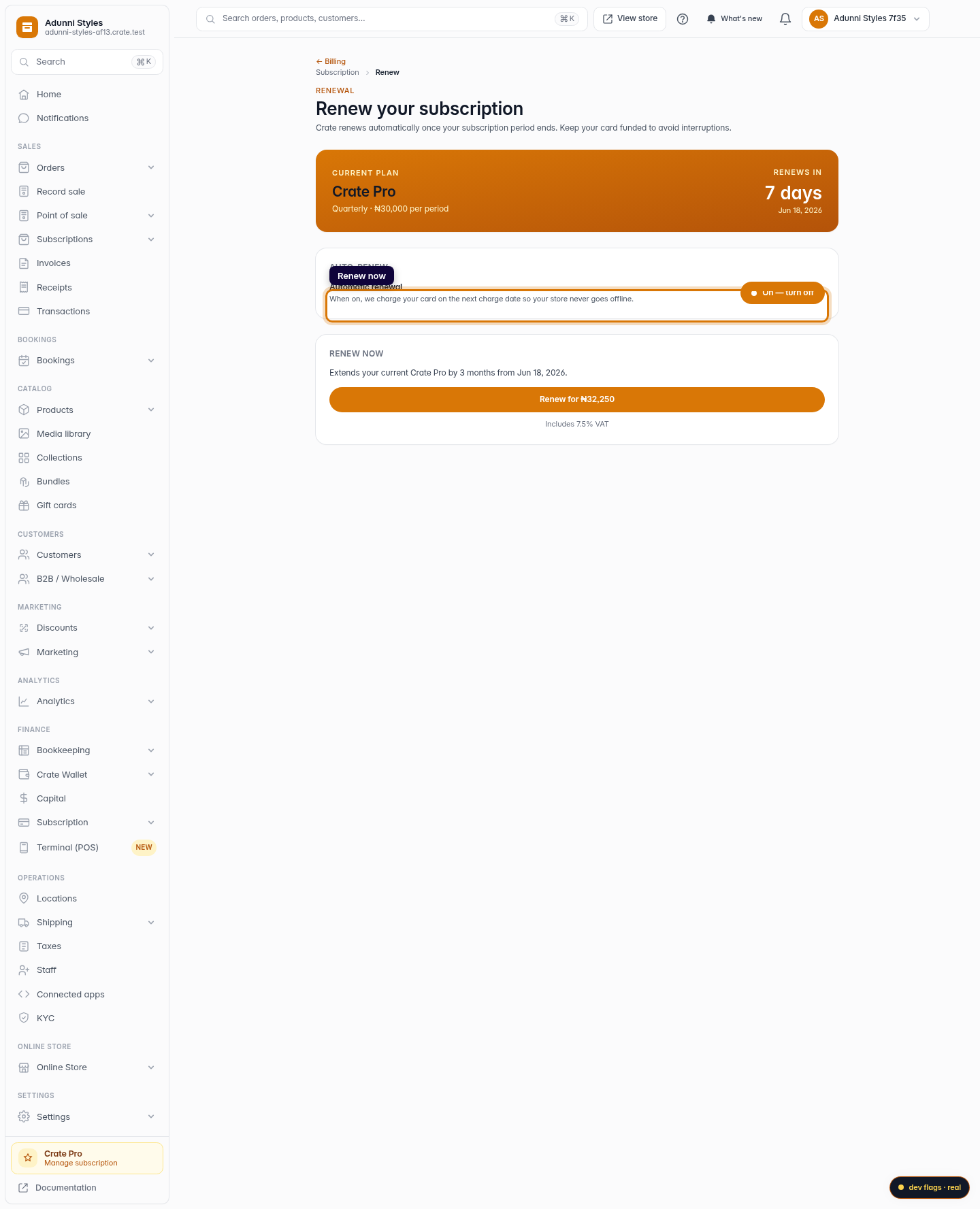 Renew your subscription: step 4 (web)